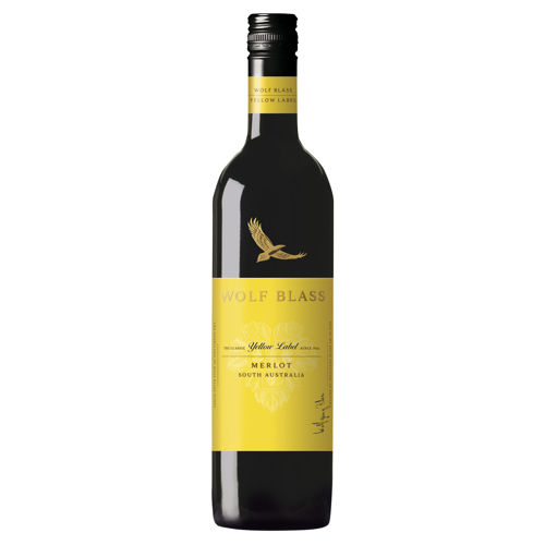 Picture of Wolf Blass Yellow Label Merlot 2018 750mL