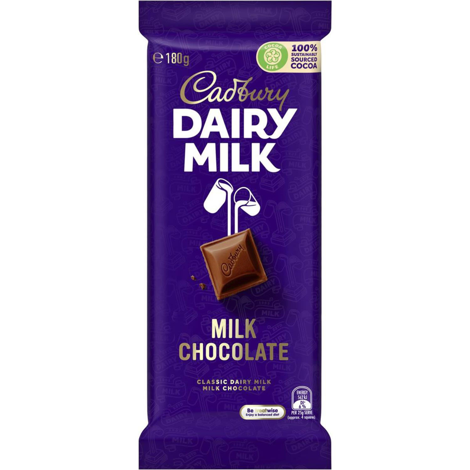 Cadbury Dairy Milk Chocolate Block, 180 Gram | ZyppiOneShop