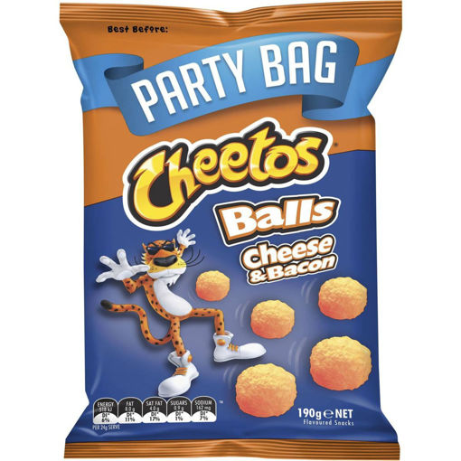 Cheetos Cheese & Bacon Balls Party Bag, 190 Gram | ZyppiOneShop