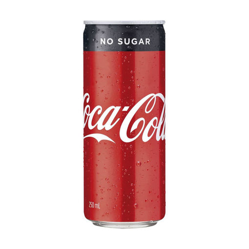 Coca Cola No Sugar Can, 250 Millilitre | ZyppiOneShop